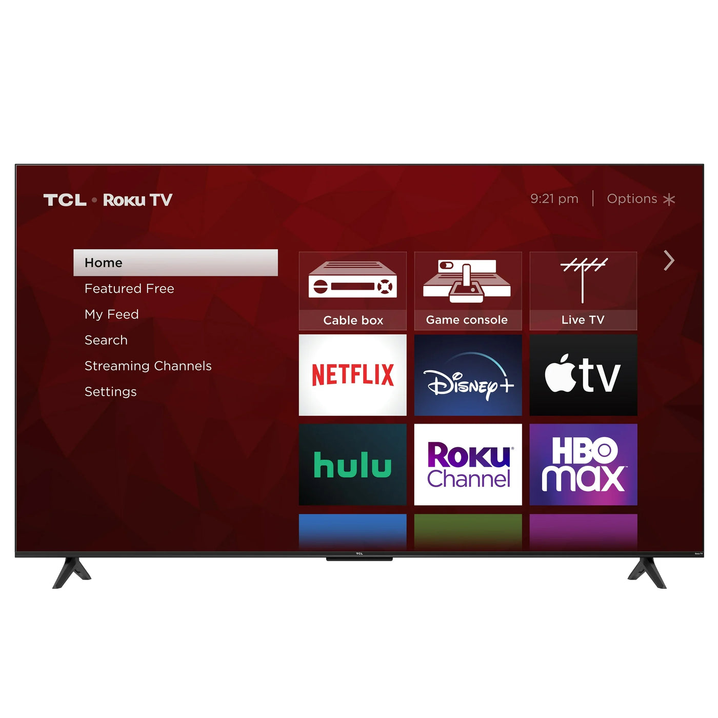 Smart Tv 55” Tcl Series 4 55s451 Led 4k Negro Con Roku TV