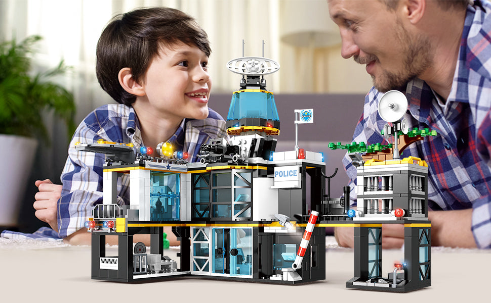HOGOKIDS Juego de construcción de la estación de policía
