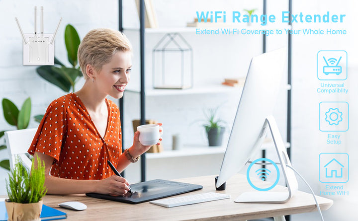 Extensor WiFi señal Bter para Homnternpeater Lonangvers