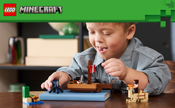LEGO Minecraft The Pirate Ship Voyage juego de juguete de