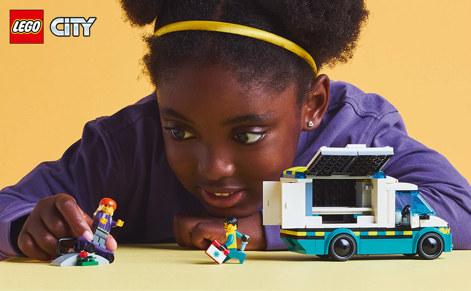 LEGO Juguete de ambulancia de emergencia urbana Juguete