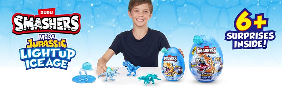 Smashers Mini Jurassic Light Up Ice Age Egg por ZURU -