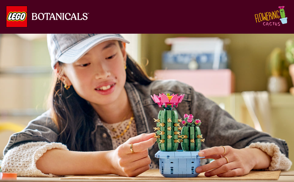 LEGO Botanicals - Juguete de construcción de cactus con