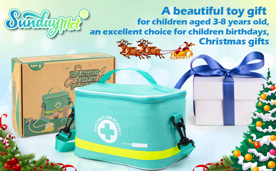 Sundaymot Kit médico para niños juego de simulación de 34