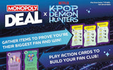 Monopoly Oferta Juego de cartas Kpop Demon Hunters Juegos