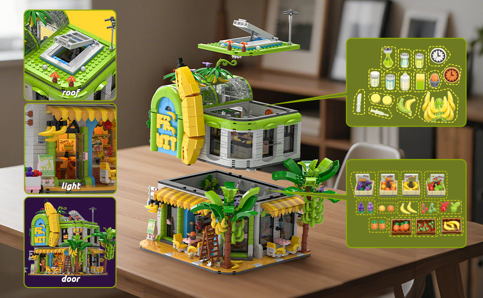 Banana Shop House - Juego de construcción de la ciudad