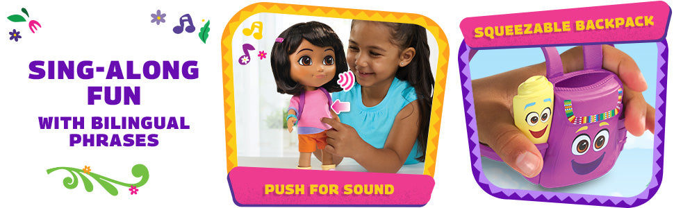 Muñeca Dora Sing Explore Dora con música efectos de