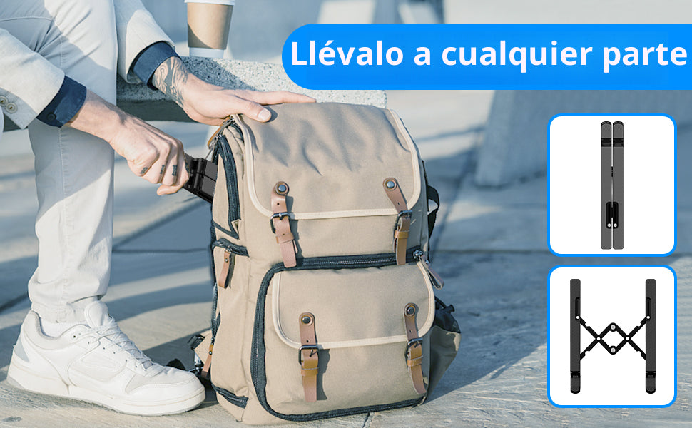 Gogoonike Soporte ajustable para laptop elevador portátil