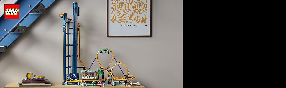 LEGO Icons Loop - Juego de posavasos 10303 kit de