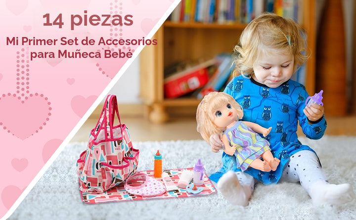 Paquete de 14 accesorios para muñecas de bebé juego de