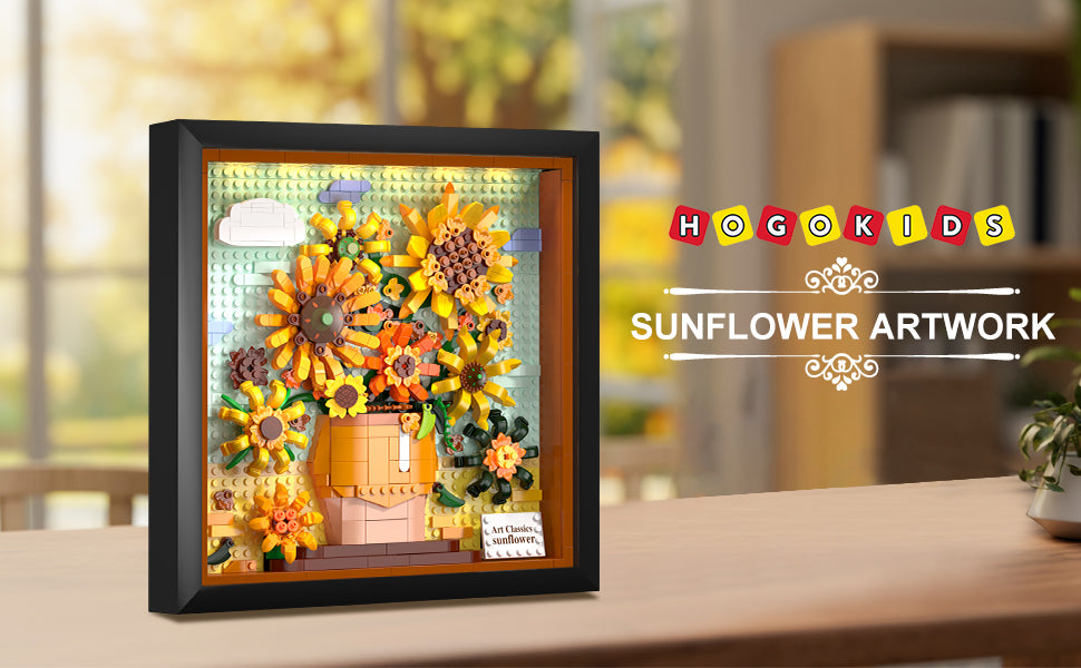 HOGOKIDS Juego de construcción de flores y girasoles con