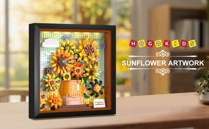 HOGOKIDS Juego de construcción de flores y girasoles con