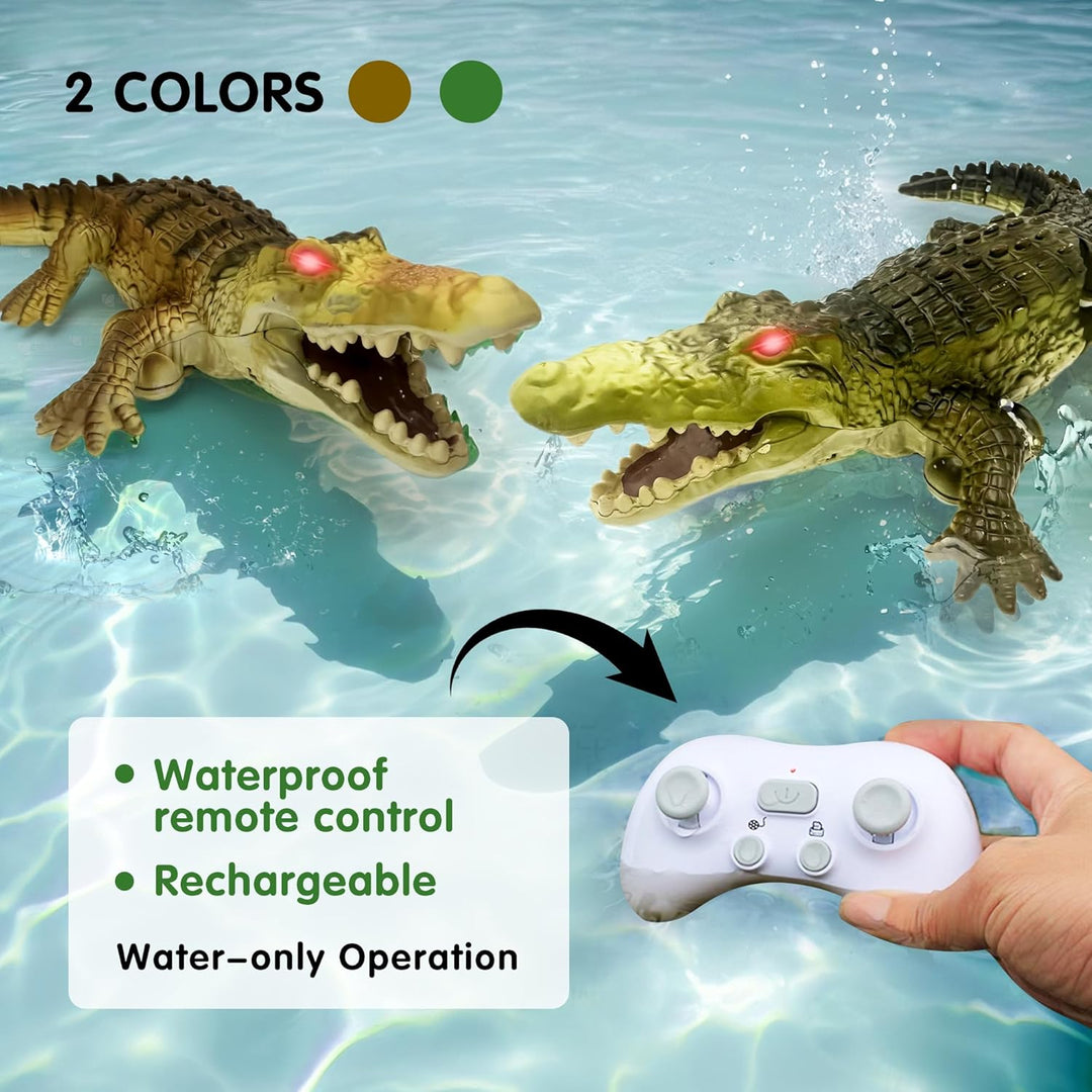Moskiddo Barco de Control Remoto Cocodrilo Juguetes de Agua para Ni...