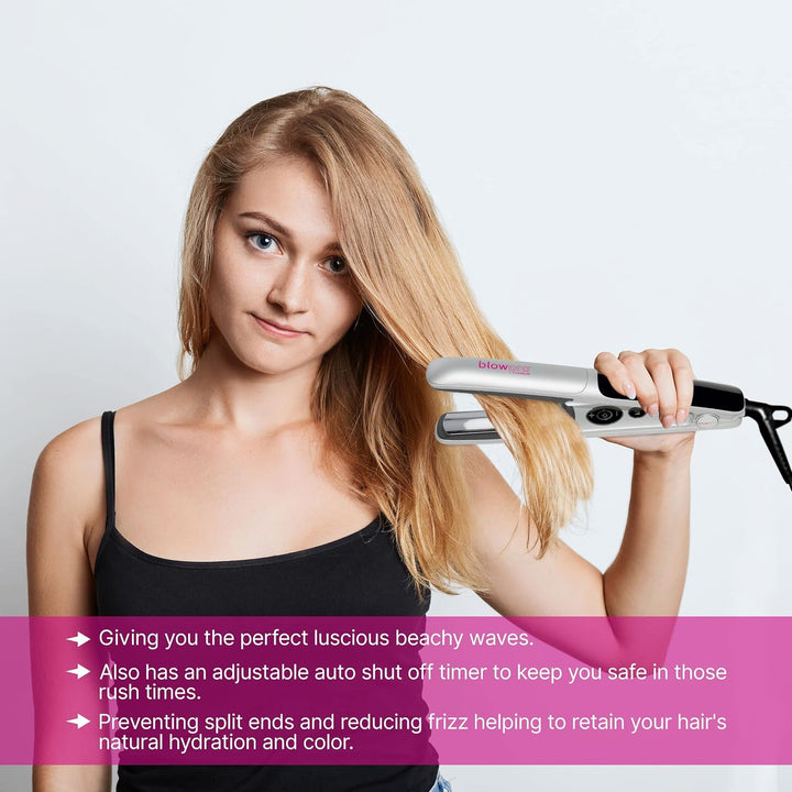 blowpro Plancha plana profesional de titanio, 1 pulgada, alisador d...