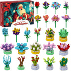 Calendario de Adviento de flores y suculentas 2026-24 días, juego de