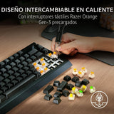 Razer Teclado inalámbrico BlackWidow V4 Pro 75% para juegos: pantal...