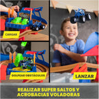 Monster Jam Supercharge Speedway Juego de Camiones Monster, Escala 1:64