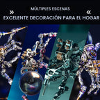 Lámpara Mostarle Lámpara de Cristal Araña Saltarina Rompecabezas de Metal 3D, Arcynix Kit de Modelo DIY Araña Mecánica Sci-Fi Decoración Steampunk, Regalo Creativo y Decoración Futurista del Hogar para