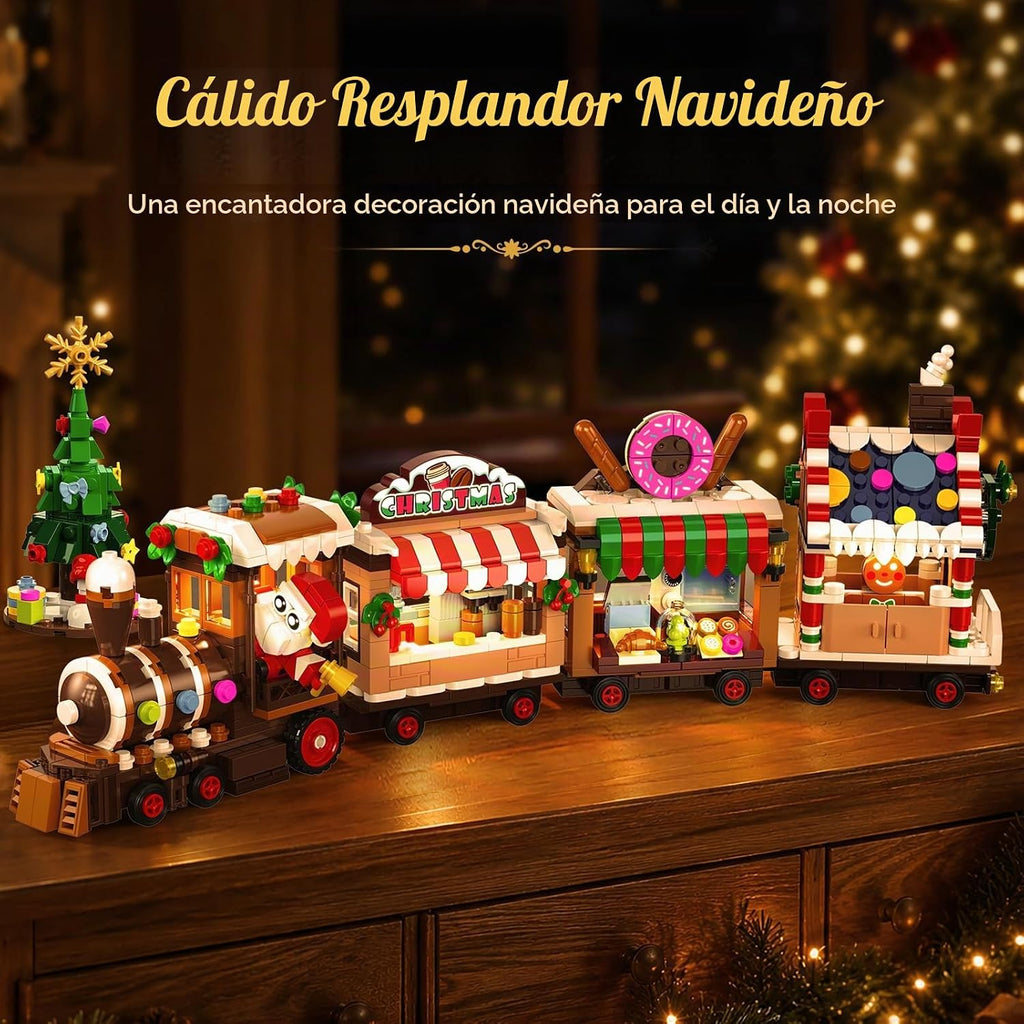 HOGOKIDS Calendario de Adviento 2026 Juguete de construcción de tren de pan
