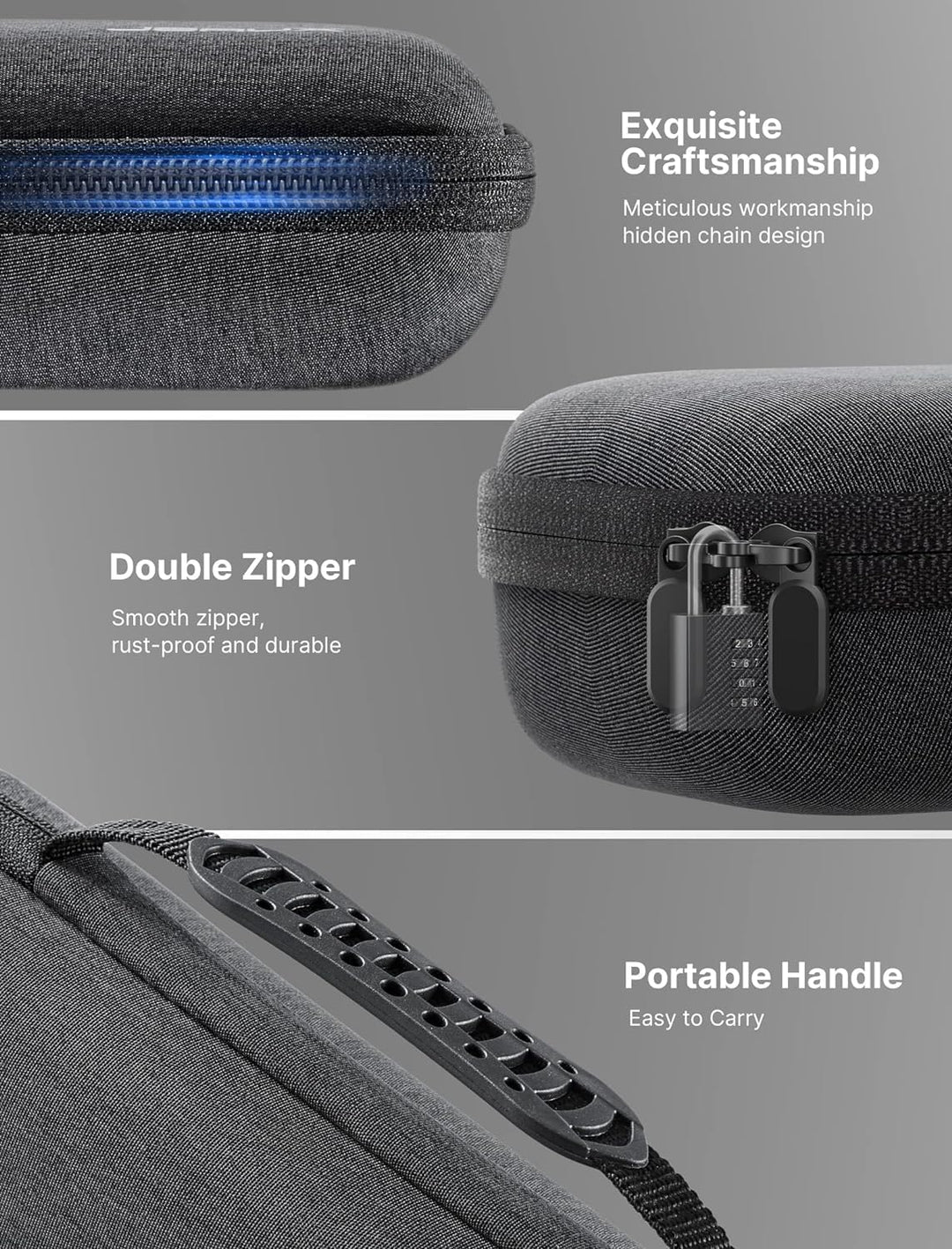 JSAUX Funda de transporte compatible con Steam Deck/ROG