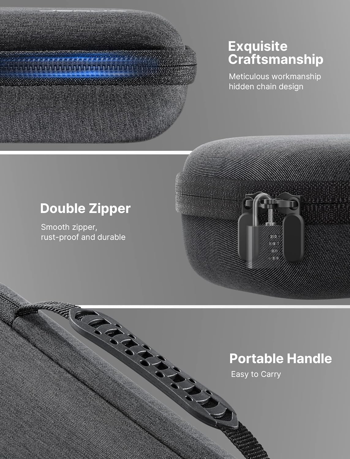 JSAUX Funda de transporte compatible con Steam Deck/ROG
