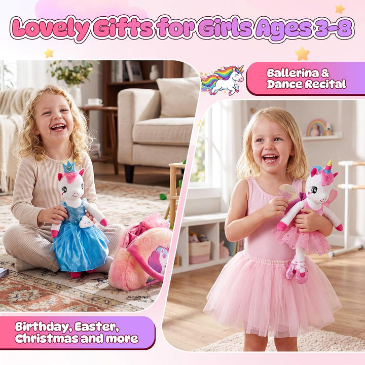 Esjay Juguetes de unicornio para niñas de 4 a 6 años, regalos de re...