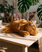 Brease Animal de peluche de dragón naranja con peso de 5 libras sin perfume, grande, lindo dragón de peluche para abrazo suave y momentos tranquilos, compañero suave para niños y adultos, peluche
