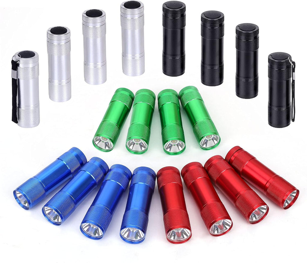 FASTPRO Juego de 20 linternas LED de aluminio con pilas AAA (1W)