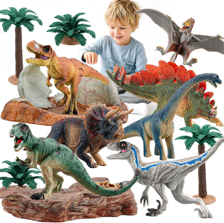 Juguetes de dinosaurios para niños Figuras de acción de dinosaurios...
