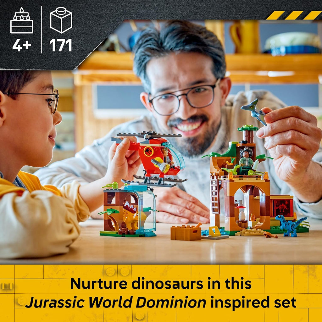 LEGO Jurassic World Rescate de Velociraptor, Stegosaurus y Pteranodon 77981