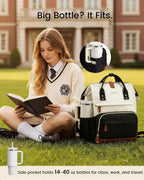 LOVEVOOK - Mochila para computadora portátil para mujeres, mochila de 15.6 pulgadas con gran capacidad para trabajo y negocios, bolsa impermeable para enfermeras, mochila para la universidad y la