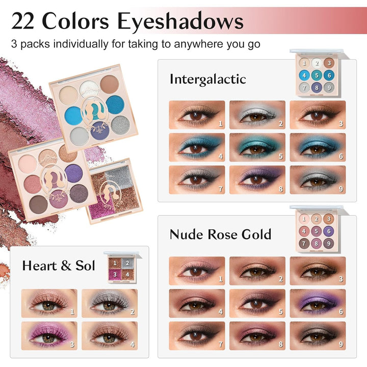 Kit de Maquillaje Todo en Uno Color Nymph para Chicas Adolescentes,...