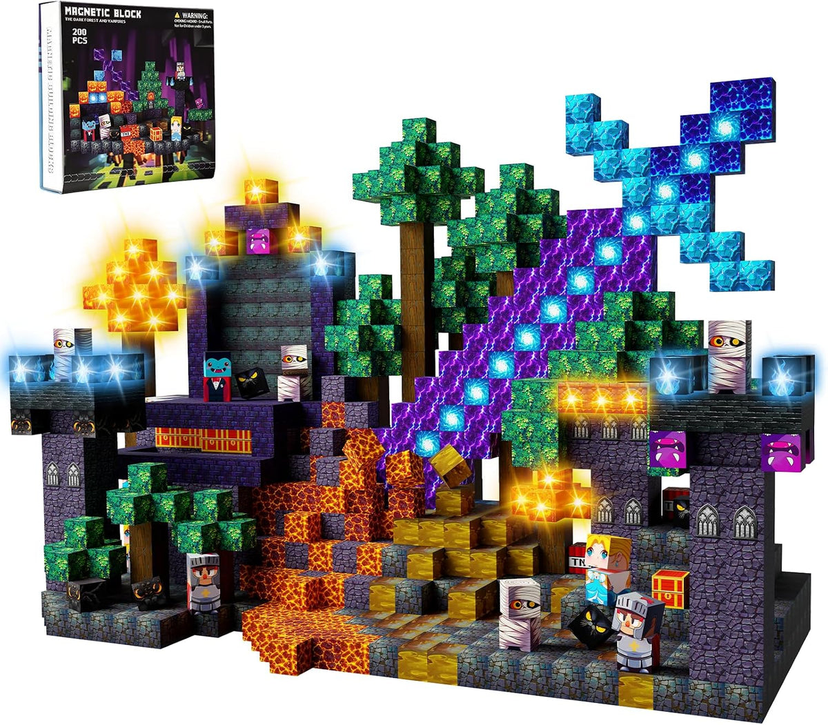 Bloques de construcción magnéticos STEM juguete para niños a partir