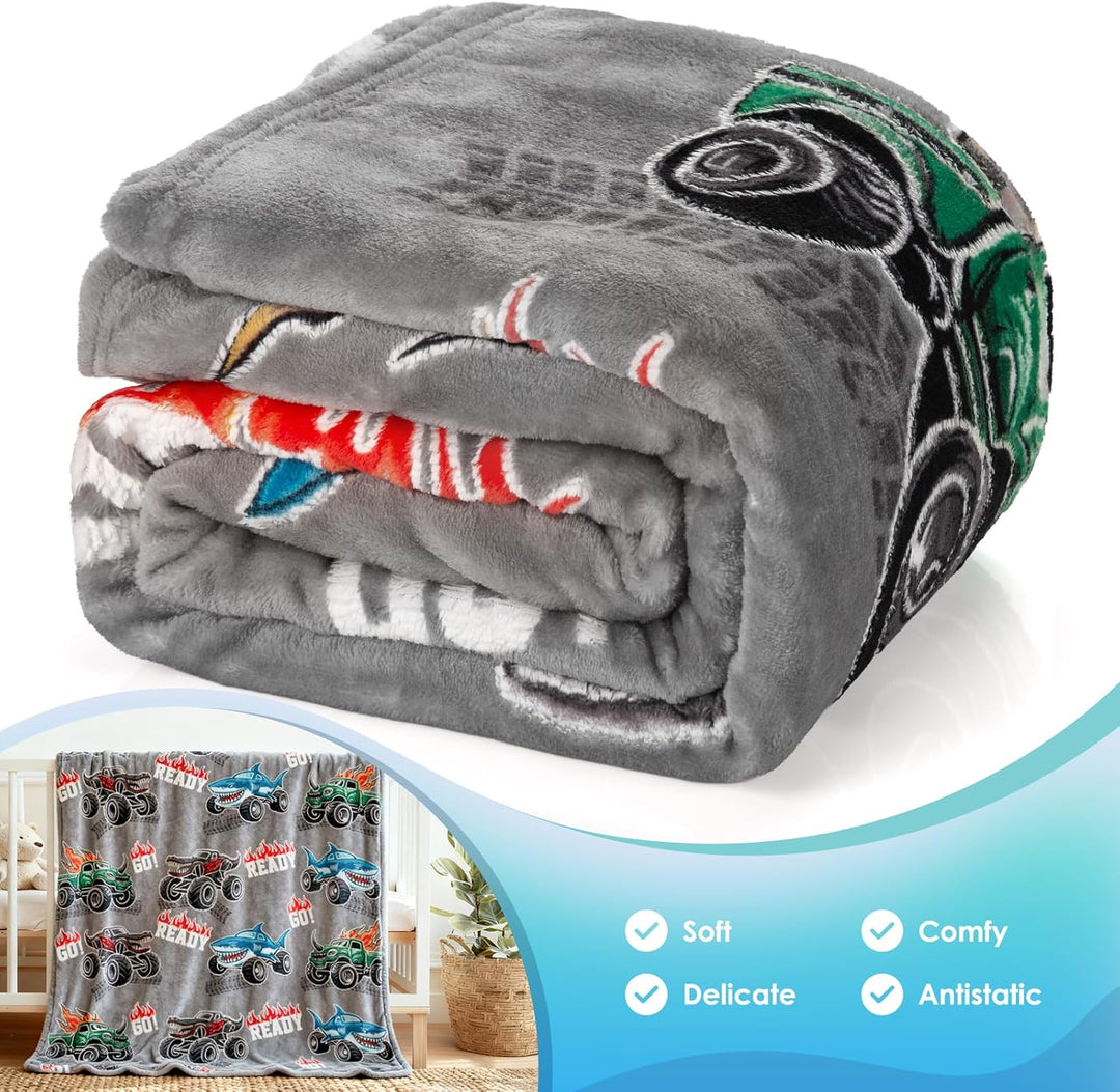 Jekeno Manta de Camión Tiburón que Brilla en la Oscuridad para Niño...