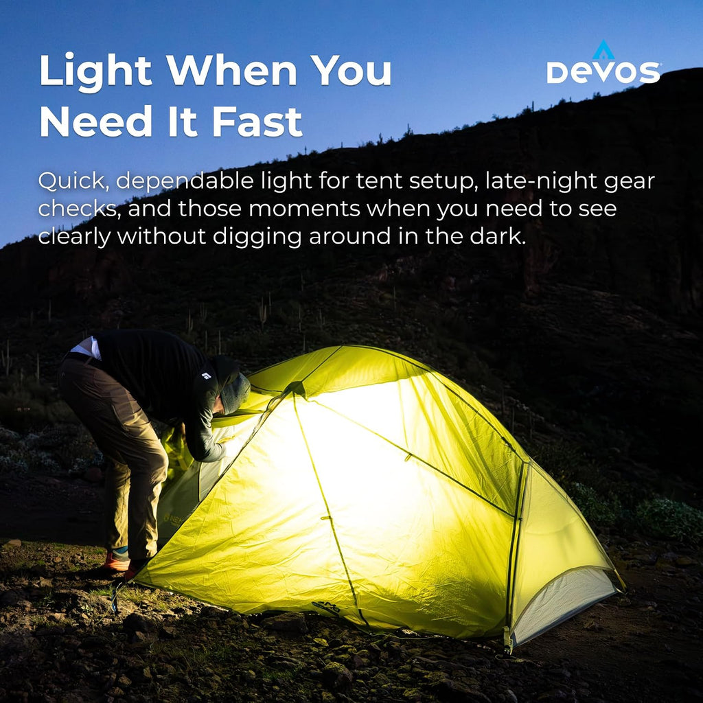 LightRanger - Luz compacta recargable de 500 lúmenes, activación de ondas manuales, modos blanco/ámbar/rojo, montaje magnético y clip, carga de teléfono USB-C, campamento, carretera, emergencia