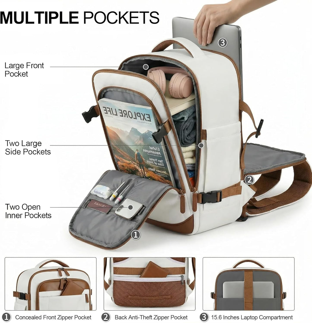 TILYMOL Travel Backpack for Women - 15.6 inch Laptop Bag Flight App...
