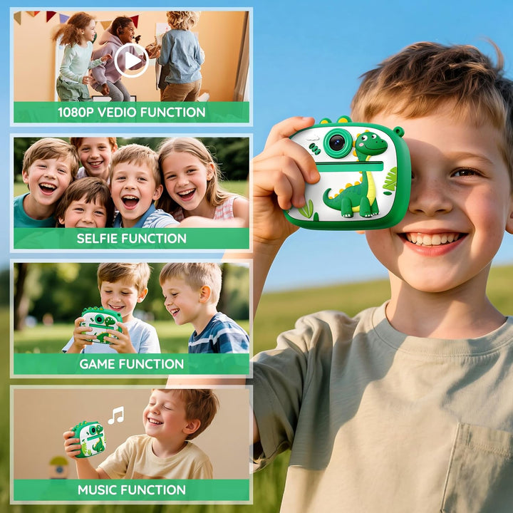YOZISS - Cámara digital para niños de 3 a 8 años, cámara de impresi...