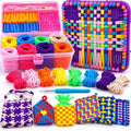 Kit de telar de tejer, juguetes para manualidades, artes y manualidades para niños y adultos, gran regalo de cumpleaños para niñas de 6, 7, 8 a 12 y 13 años de edad, kit de fabricación de telar para