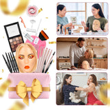 Glinexa Cara de práctica de maquillaje 5D - Cabeza de maniquí de si...