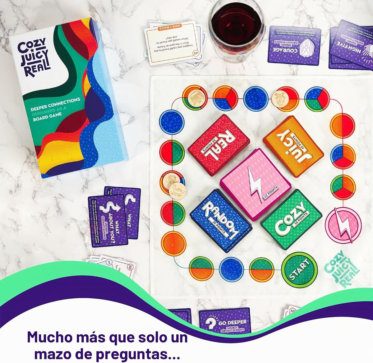 Juego de cartas de conversación - Preguntas profundas y tarjetas de inicio de conversación para adultos, parejas, amigos y familias | Rompehielos para una cita nocturna, noches de juego y conexiones chispeantes | 252 cartas
