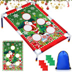 Gemscream Juego de lanzamiento de bolsas de frijoles navideños 6 bolsas