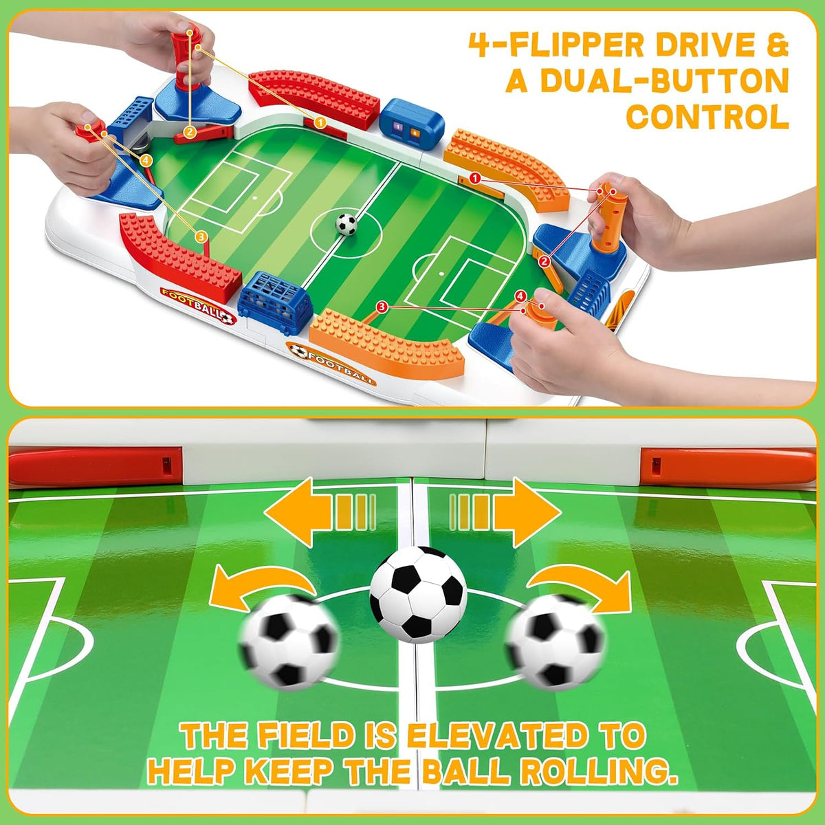 Mini juego de mesa de futbolín para niños, juego de fútbol, regalos para niños, juguete de fútbol para deportes de interior, sala de juegos, pinball, juguetes interactivos de regalo de cumpleaños para