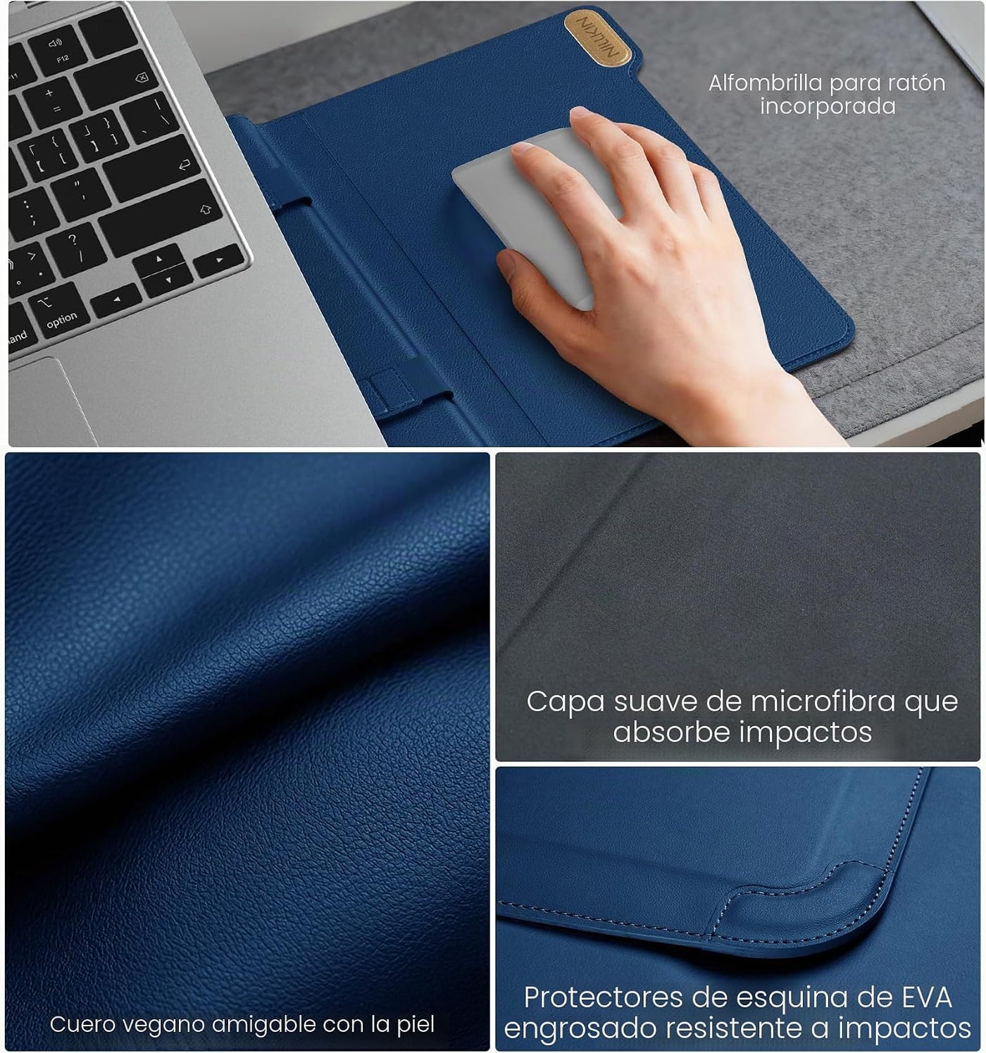 Nillkin Funda para laptop de 14 pulgadas con asa (4 en 1), 2 modos...