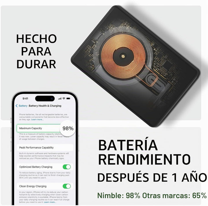 Nimble Champ Cargador portátil inalámbrico \u2013 Cargador de energ...