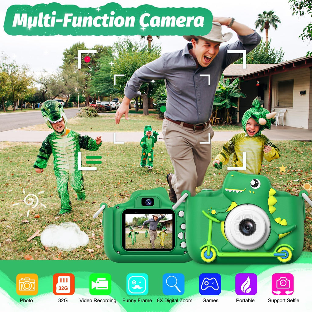 Juguetes de cámara selfie para niñas de 3 a 9 años, juguete de cámara de video digital con cubierta protectora, regalos de festival de cumpleaños de Navidad para niñas de 3 a 9 años