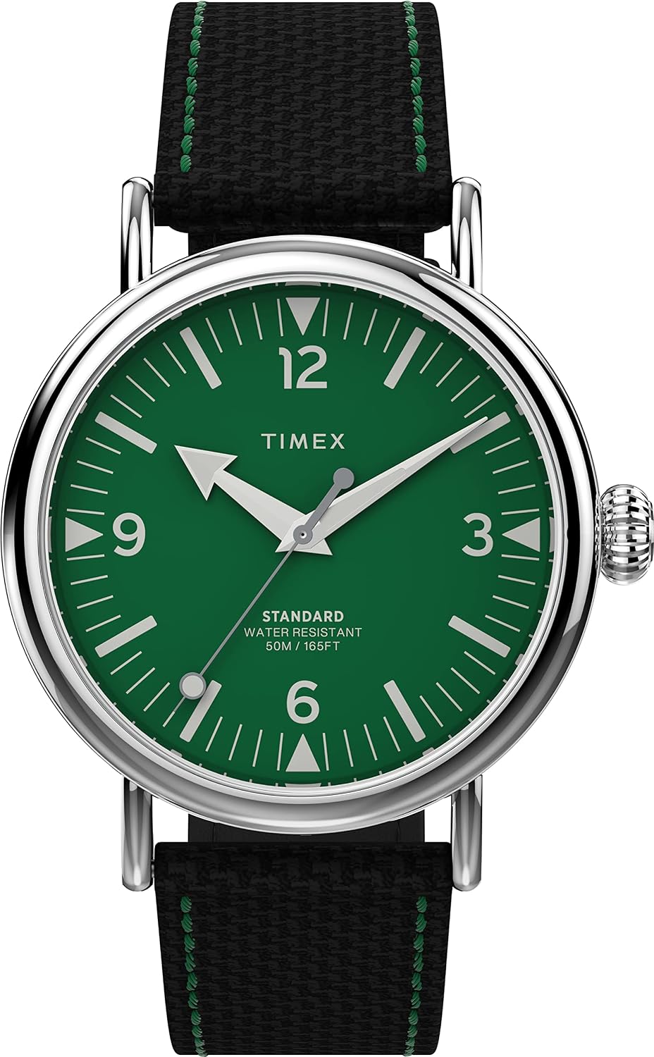 Reloj analógico para hombre Timex Standard de 3 agujas 40 mm | Luz INDIGLO y agujas luminiscentes | Correa ajustable y resistente | Resistencia al agua 50M