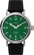 Reloj analógico para hombre Timex Standard de 3 agujas 40 mm | Luz INDIGLO y agujas luminiscentes | Correa ajustable y resistente | Resistencia al agua 50M