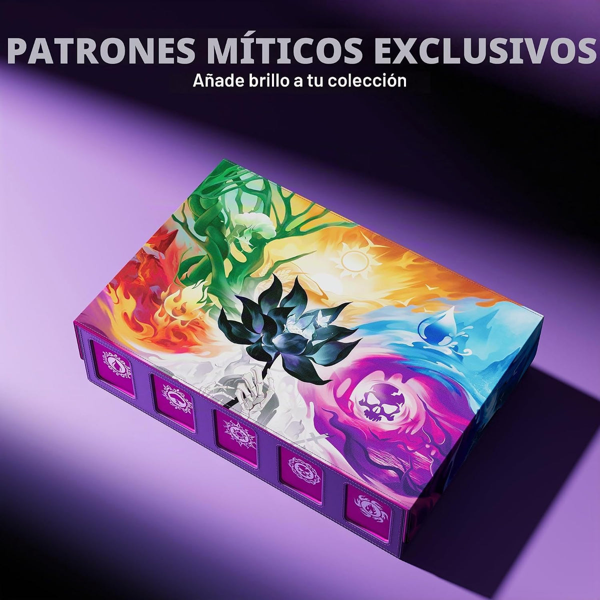 Kabinka Caja de almacenamiento de la tarjeta de 5 filas MTG con la