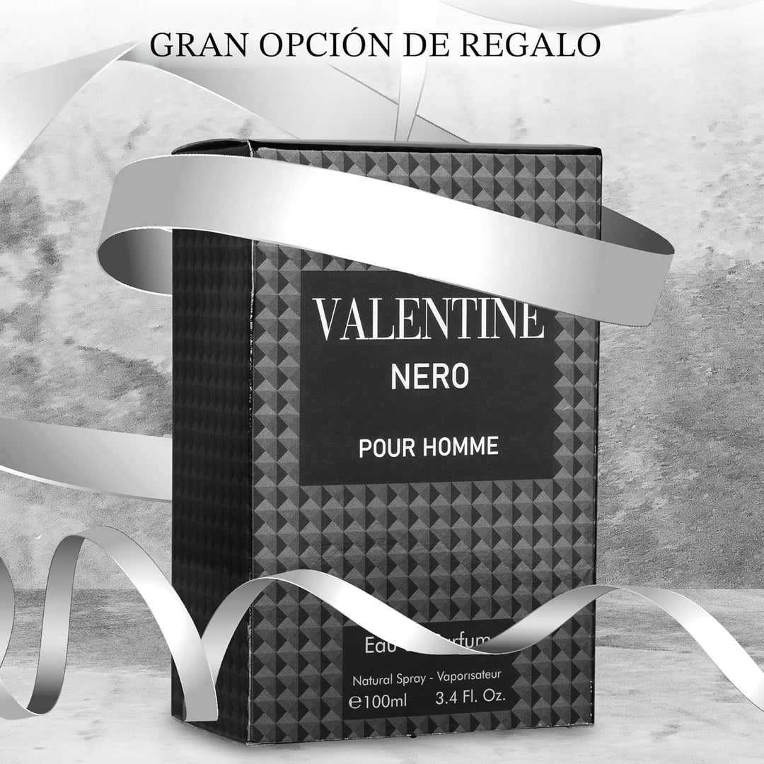 Valentine Nero - Fragancia aromática amaderada con notas florales y...