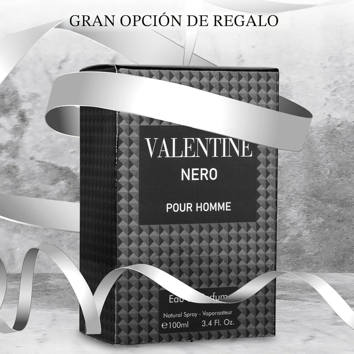 Valentine Nero - Fragancia aromática amaderada con notas florales y...